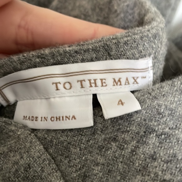 To the Max wool blend large bow mini silhouette sleeveless dress with pockets - Picture 5 of 7